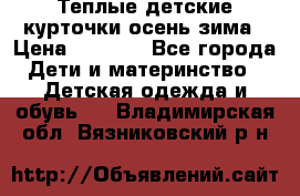 Теплые детские курточки осень-зима › Цена ­ 1 000 - Все города Дети и материнство » Детская одежда и обувь   . Владимирская обл.,Вязниковский р-н